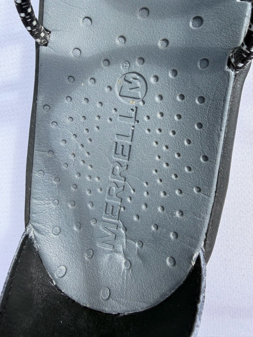 Merrell Women’s Black Corded Sandals In Size 10.5 11 Excellent Condition - Picture 3 of 5